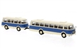 AUTOBUS JELCZ JZS 043 S PŘÍVĚSEM PA 01 1964 BEIGE / BLUE
