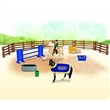 BREYER KON ENGLISH PLAY SET