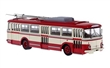 TROLEJBUS ŠKODA 9TR 1962 WHITE / RED