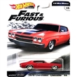 AUTÍČKO HOTWHEELS PREMIUM FAST & FURIOUS RYCHLE A ZBĚSILE 1/4 MILE MUSCLE CHEVROLET CHEVELLE SS 1970 RED