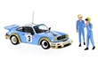 PORSCHE 911 CARRERA RS GITANES #3 NICOLAS / LAVERNE WINNER RALLY MONTE CARLO 1978 w/ FIGURES