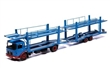 MAN Car transporter with trailer 1970 Bleu and Red
