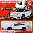 AUTKO MATCHBOX HLC59 TESLA MODEL S WHITE