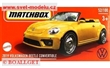 AUTKO MATCHBOX DRIVE YOUR ADVENTURE HVR17 VOLKSWAGEN BEETLE CONVERTIBLE 2019