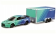 MAISTO DESIGN MITSUBISHI LANCER EVOLUTION 2008 w/ CAR TRAILER FALKEN
