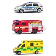 ZSAHOV VOZIDLA ESK REPUBLIKA POLICIE, HASII, SANITKA se svtlem a zvukem 3-PACK