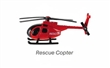 MAISTO FRESH METALL 100 COLLECTION RESCUE HELICOPTER RED