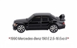 MAISTO FRESH METALL 100 COLLECTION MERCEDES-BENZ 190 E 2,5-16 EVO II 1990 BLACK