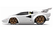 MAISTO MUSCLE MACHINES LAMBORGHINI COUNTACH WHITE