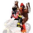 FIGURINE VALENTINO ROSSI + CHICKEN GP 250 BARCELONA 1998 L.E. 2016 pcs.