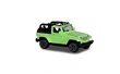 AUTKO MAJORETTE STREET BLISTR JEEP WRANGLER OPEN ROOF GREEN