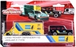 AUTÍČKO MAJORETTE TRAILER SET LAND ROVER DEFENDER 110 w/ JAGUAR F-TYPE BILSTEIN