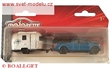 AUTKO MAJORETTE TRAILER FORD RAPTOR BLUE S OBYTNM PVSEM