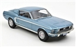 FORD MUSTANG FASTBACK 1968 LIGHT BLUE METALLIC