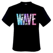 Pnsk triko ADAMO tmav modr potisk WAVE krtk rukv 4XL - 14XL