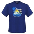 Pnsk triko ADAMO modr potisk SUNSET krtk rukv 5XL - 12XL