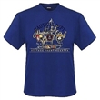 Pnsk triko ADAMO modr potisk NAUTICAL DEPT krtk rukv 5XL - 12XL