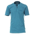 Pnsk polokoile Casa Moda 3XL - 6XL krtk rukv aqua petrol vzorovan