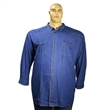 Pnsk riflov koile JEANS Kamro 22755/263 modr vel. 9XL -12XL dlouh rukv