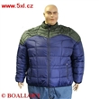 Pnsk zimn bunda PIUMINO BICOLORE modro-zelen 5XL - 9XL