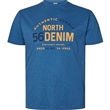 Pnsk triko NORTH 564 modr potisk AUTHENTIC SUPPLY  4XL - 8XL krtk rukv