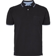 Pnsk triko  s lmekem - polokoile NORTH 564 ern krtk rukv 6XL - 8XL