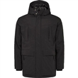 Pnsk zimn bunda NORTH 564 33155 ern 5XL - 8XL vodn sloupec 3000 s kapuc