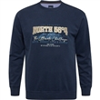 Pnsk mikina 43114 NORTH 564 tmav modr s potiskem 4XL - 8XL 