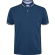 Pnsk triko s lmekem - polokoile 43123 modro ed NORTH 564 krtk rukv elastick stretch  4XL - 10XL