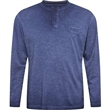 Pnsk triko 43340 NORTH 564 modr batikovan na 3 knoflky  5XL - 8XL dlouh  rukv