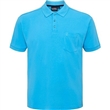 Pnsk triko s lmekem - polokoile 51116 NORTH LATITUDE svtle modr krtk rukv  4XL - 10XL