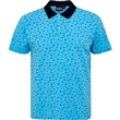 Pnsk triko s lmekem - polokoile 51119 svtle modr NORTH 564 krtk rukv elastick stretch  4XL - 6XL