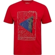 Pnsk triko 51127 NORTH 564 erven s potiskem  5XL - 6XL krtk rukv
