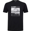 Pnsk triko 51322 NORTH 564 ern s potiskem SURFING PARADISE krtk rukv  6XL - 10XL
