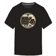 Pnsk triko 51346 NORTH LATITUDE ern s potiskem MOTOR CYCLE krtk rukv  4XL - 10XL