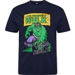 P�nsk� tri�ko NORTH 53355 tmav� modr� s potiskem HULK  ( Marvel ) kr�tk� ruk�v  5XL - 8XL