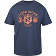 Pánské tričko 61121 NORTH tmavě modré potisk OCEAN RACING krátký rukáv  6XL - 10XL