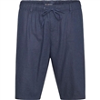 Pánské kraťasy lněné North 61154 tmavě modré  na gumu v pase  5XL - 8XL