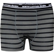 Pánské boxerky 61341 NORTH tmavě šedé s černými pruhy  5XL - 8XL