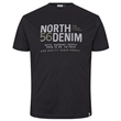 Pnsk triko 99325 NORTH 564 ern s potiskem  5XL - 8XL krtk rukv