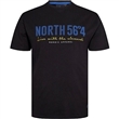 Pnsk triko NORTH 564  ern s potiskem NORDIC APPAREL  5XL - 8XLkrtk rukv