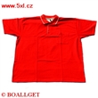 Pnsk triko erven polokoile s lmekem krtk rukv 5XL-7XL