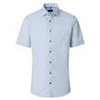 Pánská košile Venti Comfort Fit modrý vzor krátký rukáv vel. 48 - 56 (4XL - 7XL)
