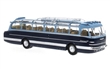 Autobus Ikarus 55-53 1953 blue / dark blue