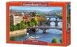 PUZZLE CASTORLAND 500 dílků 53087 POHLED NA PRAŽSKÉ MOSTY