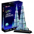 BURJ KHALIFA DUBAI CUBICFUN 3D PUZZLE L133H LED