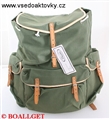 Batoh textil, koen popruhy, vka 50cm, ka 50cm, 1 pedn a 2 bon venkovn kapsy