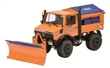 UNIMOG U1600 ZIMNÍ ÚDRŽBA PLUH SE SYPAČEM
