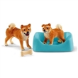 SCHLEICH 42479 RODINKA SHIBA INU