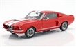 SHELBY GT500 1967 CANDY APPLE RED / WHITE STRIPES
